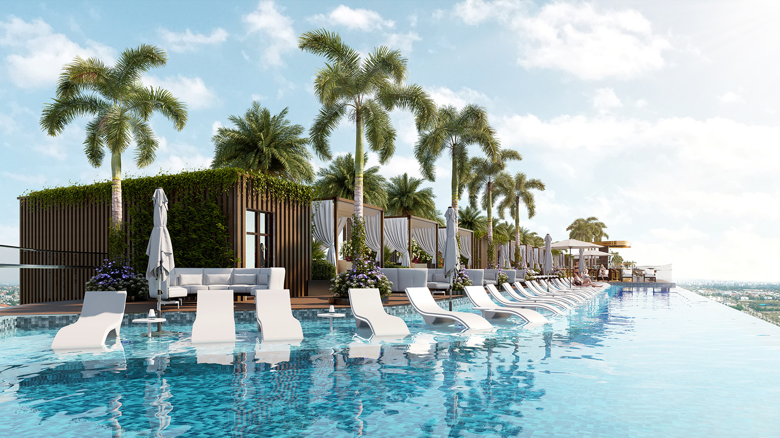 Hồ bơi vô cực tại Noble Crystal Tây Hồ